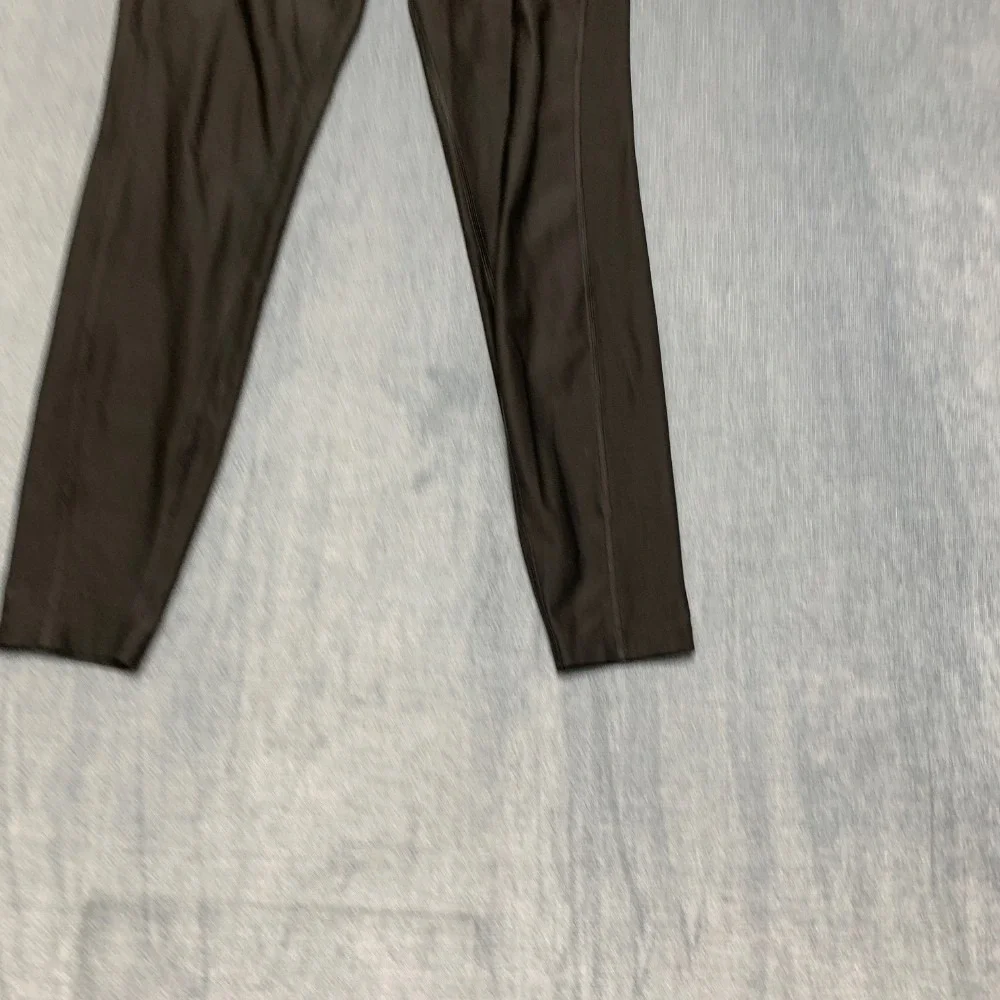 Nike Dri-Fit Leggings Womens Small Black Stretch Swoosh Elastic Waist Skinny Leg